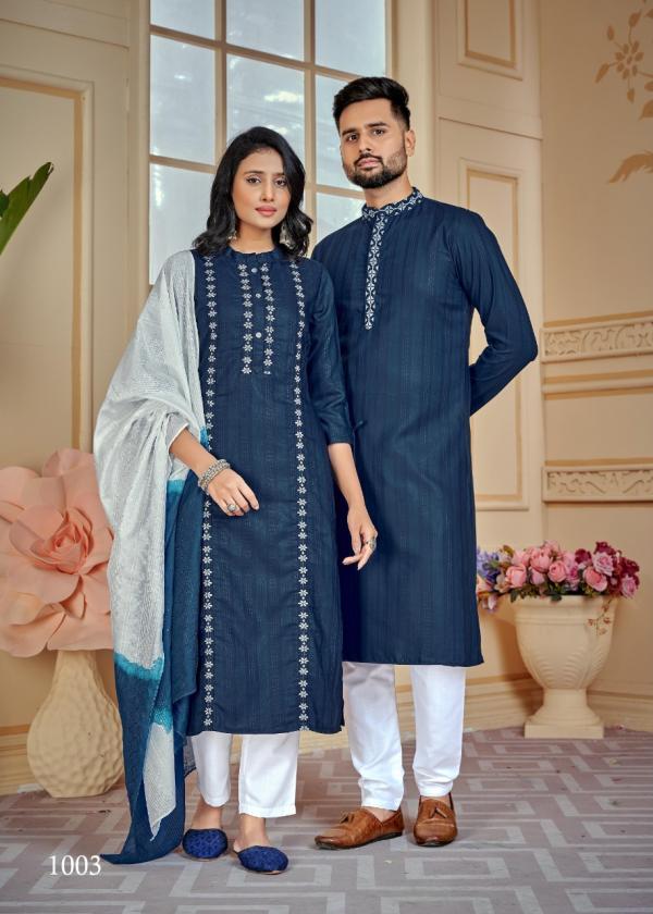 Banwery Couple Goals Fancy Wear Cotton Designer Couple Collection